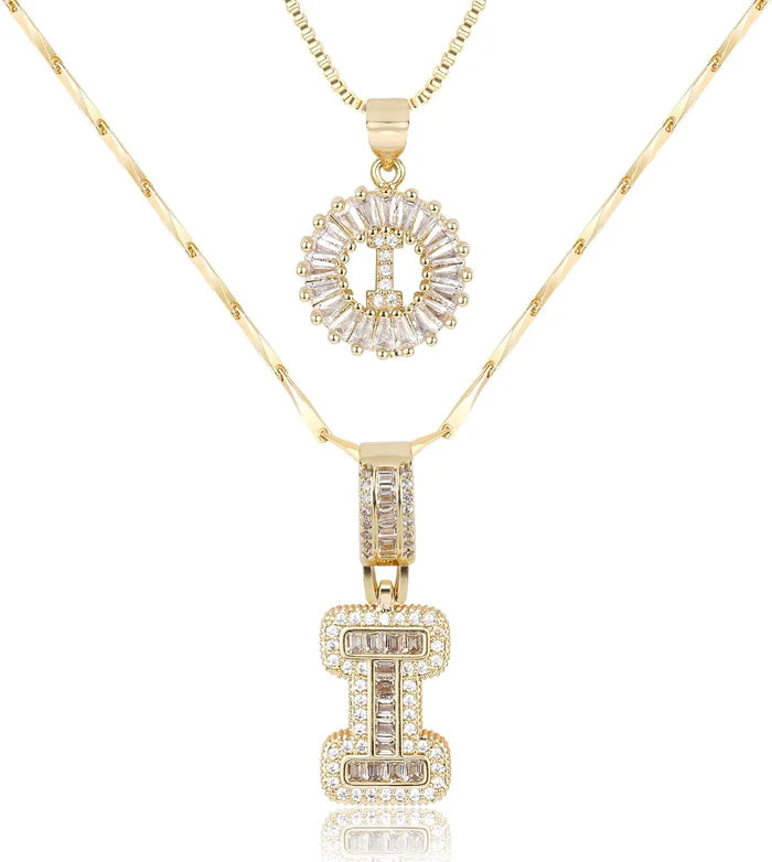 WENTHNNUE™ Initial Letter Necklace
